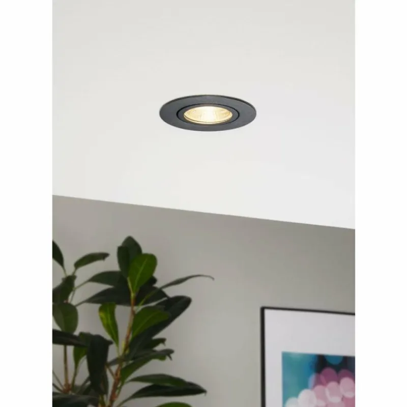 Luminaires Eglo Spot encastrable Eglo SALICETO LED Noir, 1 lumière* Luminaires Encastrés