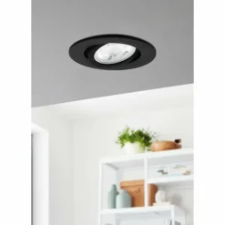 Luminaires Eglo Spot encastrable Eglo SALICETO-Z LED Noir, 1 lumière