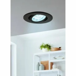 Luminaires Eglo Spot encastrable Eglo SALICETO-Z LED Noir, 1 lumière