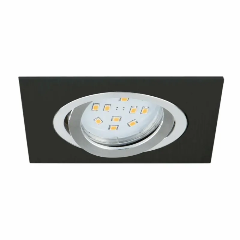 Luminaires Eglo Spot encastrable Eglo TERNI LED Noir, 1 lumière* Luminaires Encastrés