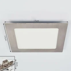 hofstein Spot encastrable Finsrud LED Nickel mat, 1 lumière