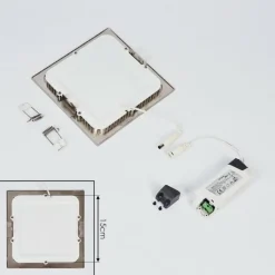 hofstein Spot encastrable Finsrud LED Nickel mat, 1 lumière