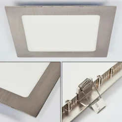 hofstein Spot encastrable Finsrud LED Nickel mat, 1 lumière