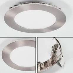 hofstein Spot encastrable Finsrud LED Nickel mat, 1 lumière