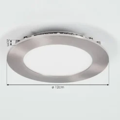 hofstein Spot encastrable Finsrud LED Nickel mat, 1 lumière
