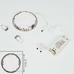 hofstein Spot encastrable Finsrud LED Nickel mat, 1 lumière