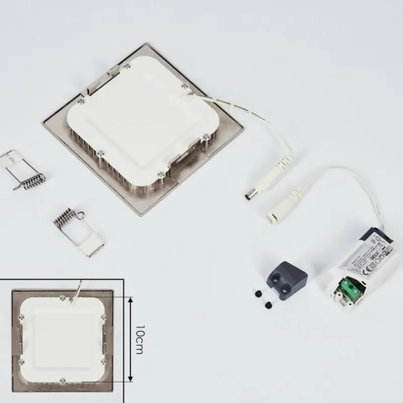 hofstein Spot encastrable Finsrud LED Nickel mat, 1 lumière