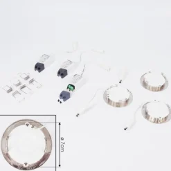 hofstein Spot encastrable Finsrud LED Nickel mat, 1 lumière