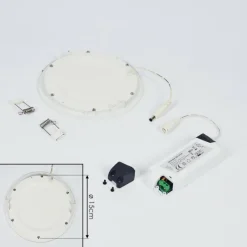 hofstein Spot encastrable Finsrud LED Blanc, 1 lumière