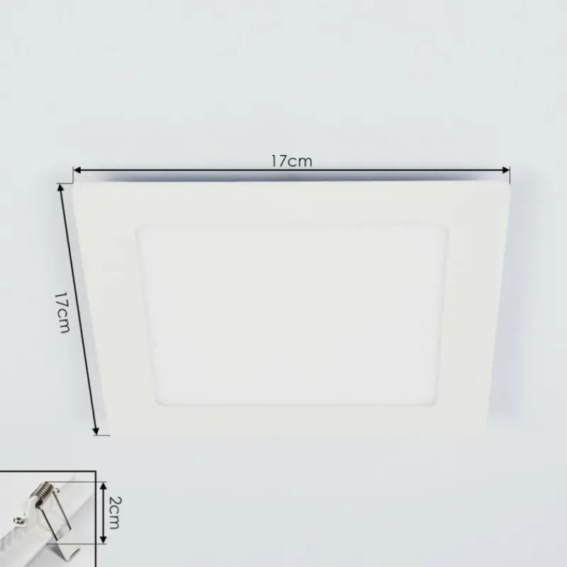 hofstein Spot encastrable Finsrud LED Blanc, 1 lumière