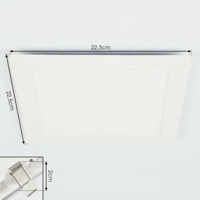 hofstein Spot encastrable Finsrud LED Blanc, 1 lumière