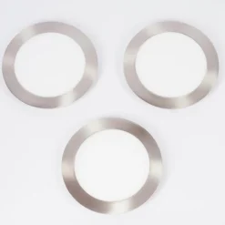 hofstein Spot encastrable Finsrud LED Nickel mat, 1 lumière, Télécommandes, Changeur de couleurs