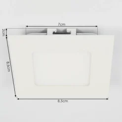 hofstein Spot encastrable Finsrud LED Blanc, 1 lumière