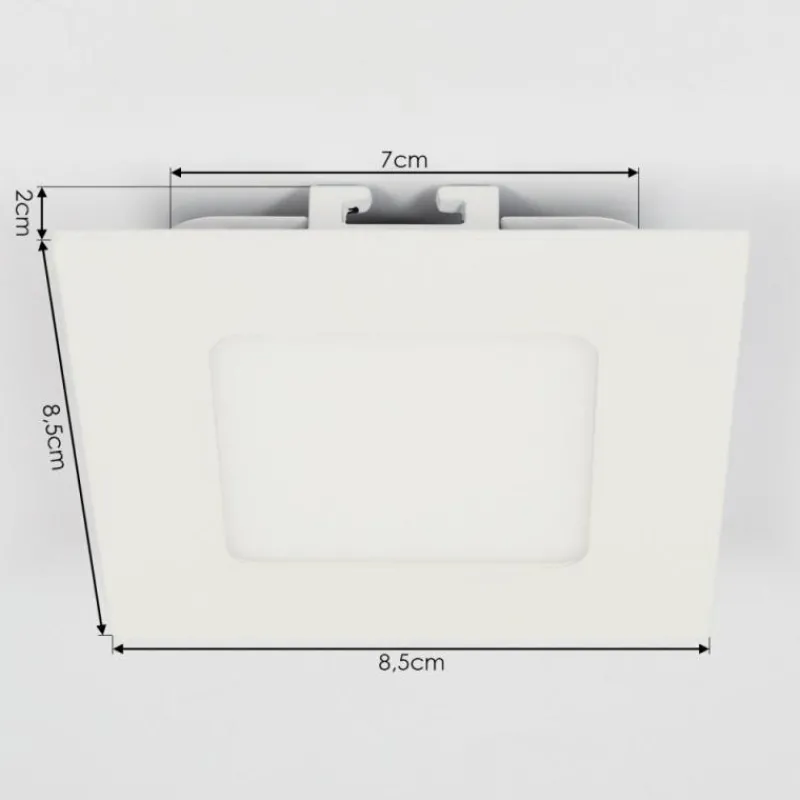 hofstein Spot encastrable Finsrud LED Blanc, 1 lumière