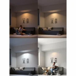 Luminaires Philips Spot encastrable, kit d'extension Philips Hue Ambiance White Milliskin Argenté, 1 lumière, Télécommandes