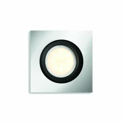 Luminaires Philips Spot encastrable, kit d'extension Philips Hue Ambiance White Milliskin Argenté, 1 lumière, Télécommandes