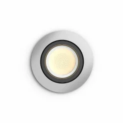 Luminaires Philips Spot encastrable, kit d'extension Philips Hue Ambiance White & Color Centura Argenté, 1 lumière, Changeur de couleurs