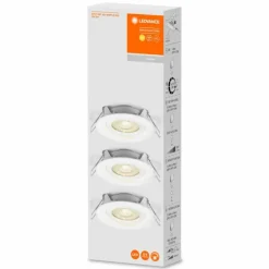 Luminaires Ledvance Spot encastrable LEDVANCE Spot Blanc, 3 lumières* Luminaires Encastrés