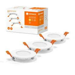 Luminaires Ledvance Spot encastrable LEDVANCE DOWNLIGHT SLIM Blanc, 3 lumières* Luminaires Encastrés