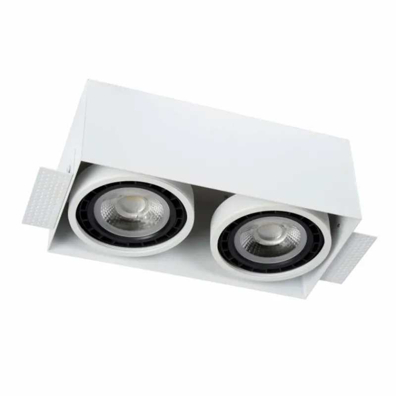 Luminaires Lucide Spot encastrable Lucide TRIMLESS Blanc, 2 lumières* Luminaires Encastrés