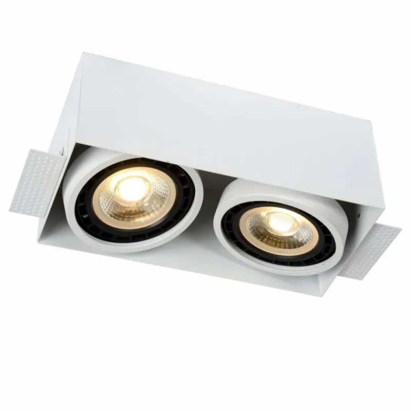 Luminaires Lucide Spot encastrable Lucide TRIMLESS Blanc, 2 lumières* Luminaires Encastrés