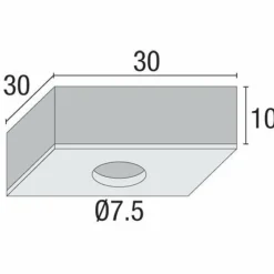Luminaires Scandinaves-Luminaires Nordlux Spot encastrable Nordlux TRITON Chrome, 3 lumières