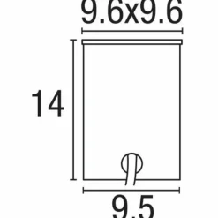 Luminaires Nordlux Spot encastrable Nordlux TILOS Acier inoxydable, 1 lumière