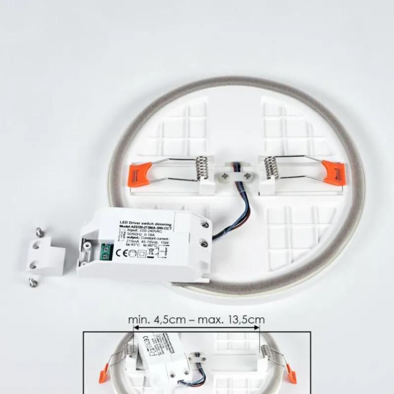hofstein Spot encastrable Pawcatuck LED Blanc, 1 lumière