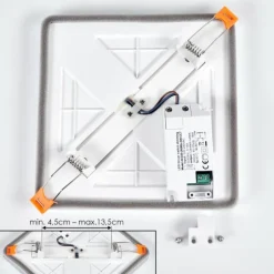 hofstein Spot encastrable Pawcatuck LED Chrome, Blanc, 1 lumière