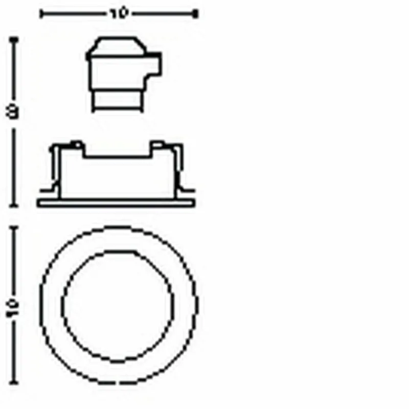 Luminaires Philips Spot encastrable Philips Hue Centura LED Blanc, 1 lumière, Changeur de couleurs