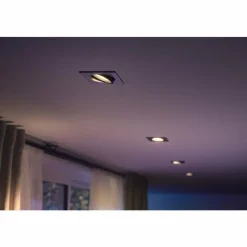 Luminaires Philips Spot encastrable Philips Hue Centura LED Blanc, 1 lumière, Changeur de couleurs