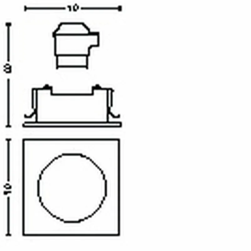 Luminaires Philips Spot encastrable Philips Hue Centura LED Blanc, 1 lumière, Changeur de couleurs