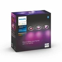Luminaires Philips Spot encastrable Philips Hue Centura LED Blanc, 3 lumières