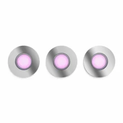 Luminaires Philips Spot encastrable Philips Hue Xamento LED Chrome, 3 lumières