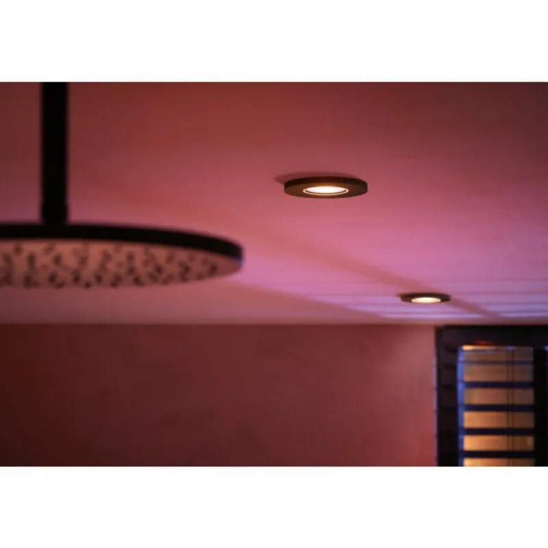 Luminaires Philips Spot encastrable Philips Hue Xamento LED Noir, 3 lumières, Changeur de couleurs