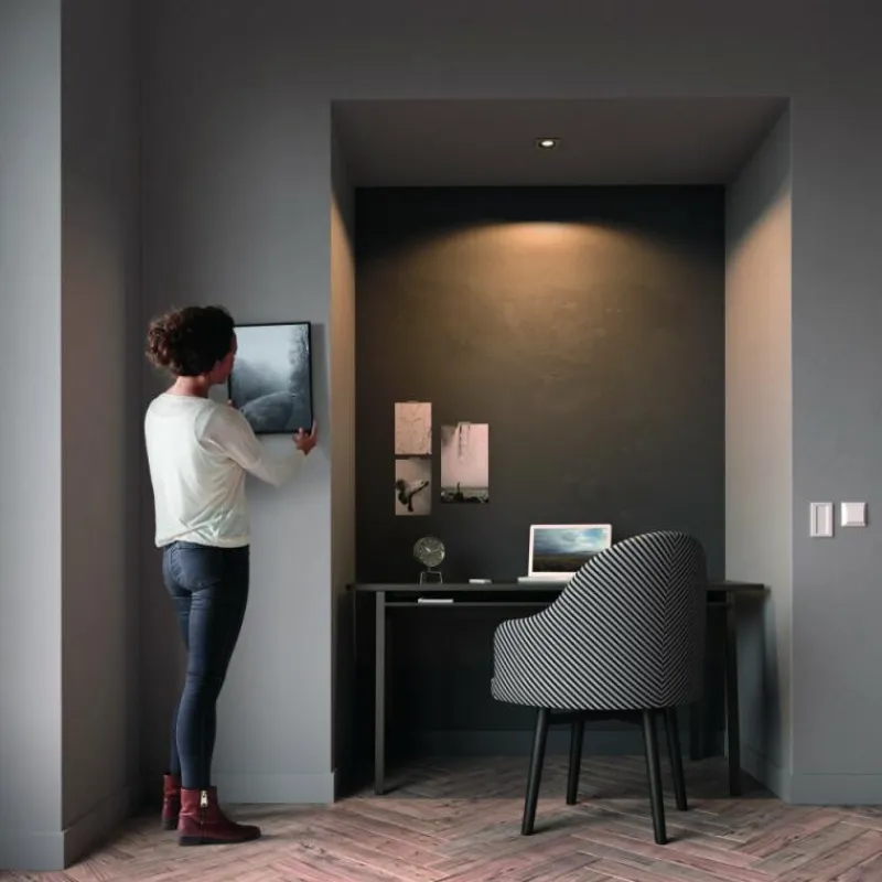 Luminaires Philips Spot encastrable Philips Hue Milliskin LED Argenté, 1 lumière