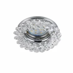 Luminaires Rustiques-Luminaires Trio Spot encastrable Trio Leuchten DOLOMITE Chrome, 1 lumière