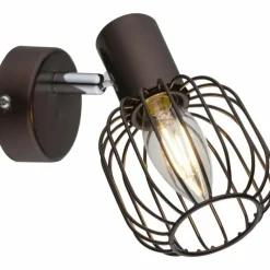 Luminaires Rustiques-Luminaires Globo Lighting Spot Globo Akin Brun, 1 lumière