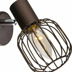 Luminaires Rustiques-Luminaires Globo Lighting Spot Globo Akin Brun, 1 lumière