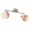 Luminaires Globo Lighting Spot Globo ASHGAAN Nickel mat, 2 lumières* Spots Et Projecteurs