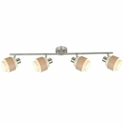 Luminaires Globo Lighting Spot Globo ASHGAAN Nickel mat, 4 lumières* Spots Et Projecteurs