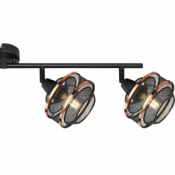 Lampes Dorées-Luminaires Globo Lighting Spot Globo BELLONA Noir, 4 lumières