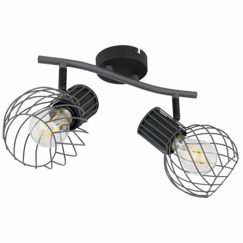 Luminaires Globo Lighting Spot Globo BEVERONE Noir, 2 lumières* Spots Et Projecteurs