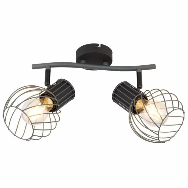 Luminaires Globo Lighting Spot Globo BEVERONE Noir, 2 lumières* Spots Et Projecteurs