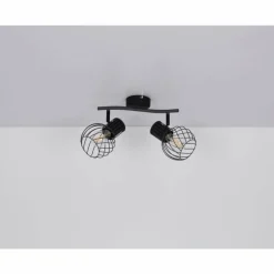 Luminaires Globo Lighting Spot Globo BEVERONE Noir, 2 lumières* Spots Et Projecteurs