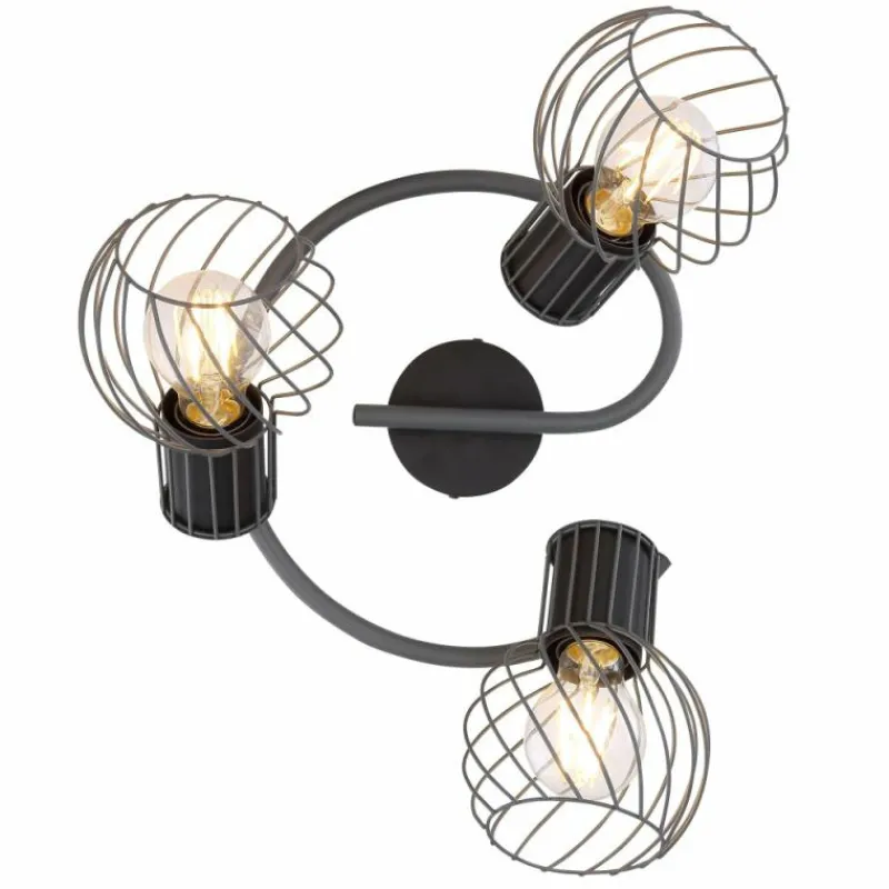 Luminaires Globo Lighting Spot Globo BEVERONE Noir, 3 lumières* Spots Et Projecteurs