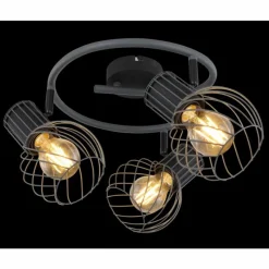 Luminaires Globo Lighting Spot Globo BEVERONE Noir, 3 lumières* Spots Et Projecteurs