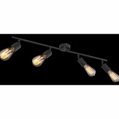 Lampes Vintages & Rétros-Luminaires Globo Lighting Spot Globo CAARNIO Noir, 4 lumières