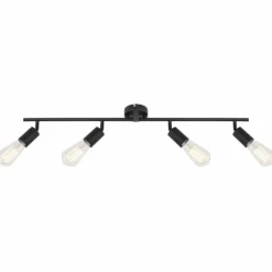 Lampes Vintages & Rétros-Luminaires Globo Lighting Spot Globo CAARNIO Noir, 4 lumières