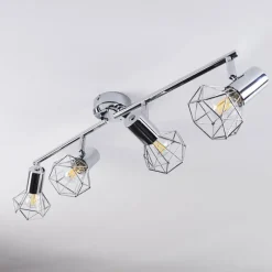 hofstein Spot Globo Chrome, 4 lumières* Spots Et Projecteurs